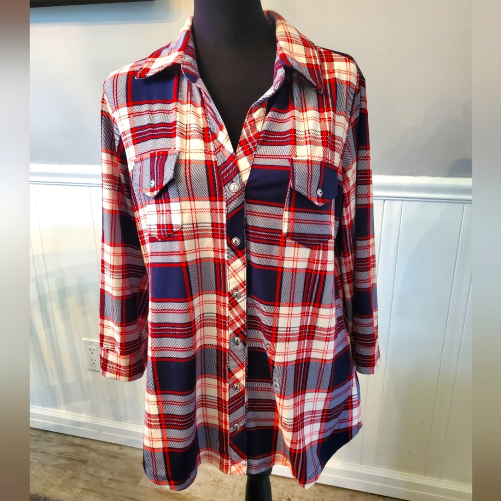 Market Spruce Women's Flannel- Size Large